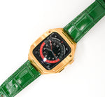 Aurum Green Apple Watch Case - Gold
