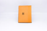 Caiman Leather Card Holder - Mustard